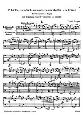 David Popper: 15 Etuden, op. 76 I (Schulz): Cello Solo