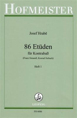 Josef Hrabe: 86 Etuden, Heft 1: Kontrabass Solo