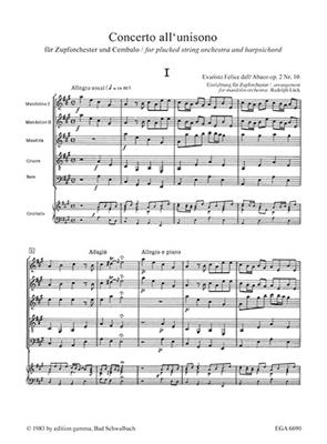 Evaristo Federico dell'Abaco: Concerto all'unisono op. 2 Nr. 10 A-Dur: (Arr. Rudolf Lück): Gitarren Ensemble