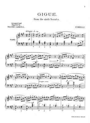 Gigue in A (Corelli): Klavier Solo