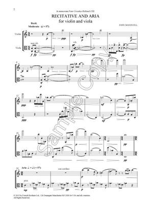 John Manduell: Three Pieces for Double Bass: Kontrabass mit Begleitung