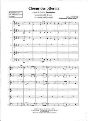 Richard Wagner: Choeur Des Pelerins: (Arr. Pascal Proust): Horn Ensemble