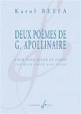 Karol Beffa: Deux Poemes De Guillaume Apollinaire: Gesang mit Klavier