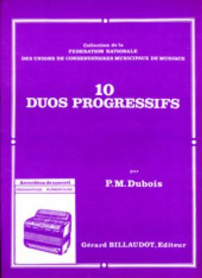 Pierre-Max Dubois: 10 Duos Progressifs: Akkordeon Duett