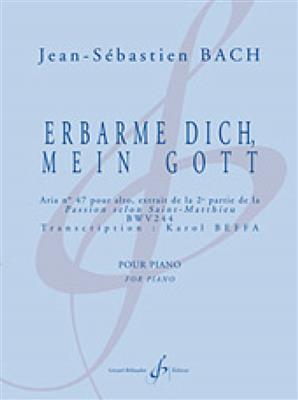 Johann Sebastian Bach: Erbarme Dich, Mein Gott: Klavier Solo