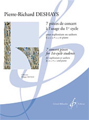 Pierre-Richard Deshays: 7 Pieces De Concert A L'Usage Du 1Er Cycle: Bariton oder Euphonium mit Begleitung