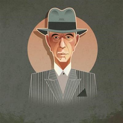 Pop Art Icons Leonard Cohen Card