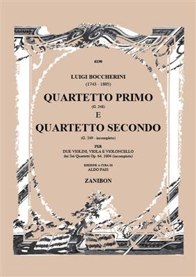 Luigi Boccherini: Quartetto Primo e Quartetto Secondo: Streichquartett