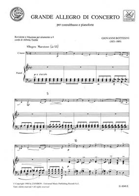 Giovanni Bottesini: Grande Allegro Di Concerto: Kontrabass mit Begleitung