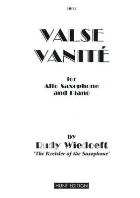 R. Wiedoeft: Valse Vanite: Altsaxophon mit Begleitung