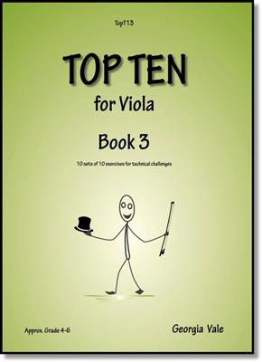 Georgia Vale: Top Ten for Viola Book 3: Viola Solo