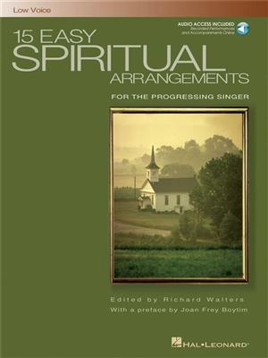 15 Easy Spiritual Arrangements: (Arr. Richard Walters): Gesang mit Klavier