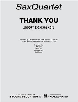 Jerry Dodgion: Thank You - Sax Quartet: Jazz Ensemble