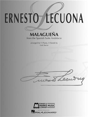 Ernesto Lecuona: Malagueña: Klavier vierhändig