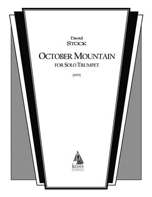 David Stock: October Mountain: Trompete Solo