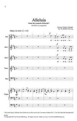 Georg Friedrich Händel: Alleluia: Gemischter Chor mit Begleitung