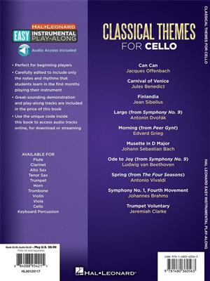 Easy Instrumental Play-Along: Classical Themes: Cello Solo
