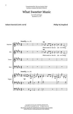 Philip W. J. Stopford: What Sweeter Music: Gemischter Chor mit Begleitung
