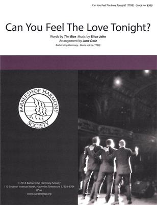 Can You Feel the Love Tonight?: (Arr. June Dale): Männerchor A cappella