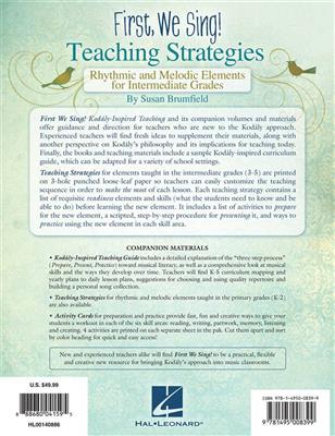 Susan Brumfield: First We Sing: Teaching Strategies (Intermediate): Gemischter Chor mit Begleitung