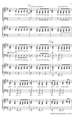 Fleet Foxes: White Winter Hymnal: (Arr. Alan Billingsley): Gemischter Chor A cappella