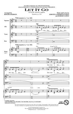 Pentatonix: Let It Go: (Arr. Roger Emerson): Gemischter Chor A cappella