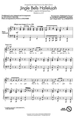 Georg Friedrich Händel: Jingle Bells Hallelujah: (Arr. Jonathan Miller): Männerchor A cappella