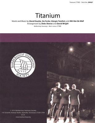 Titanium: (Arr. Deke Sharon): Männerchor A cappella
