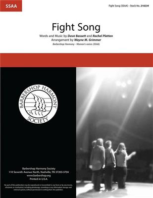Fight Song: (Arr. Wayne Grimmer): Frauenchor A cappella
