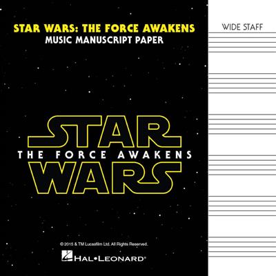 John Williams: Star Wars: The Force Awakens - Manuscript Paper: Notenpapier