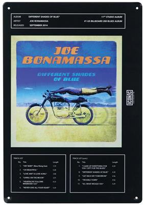 Joe Bonamassa Tin Sign - Different Shades of Blue