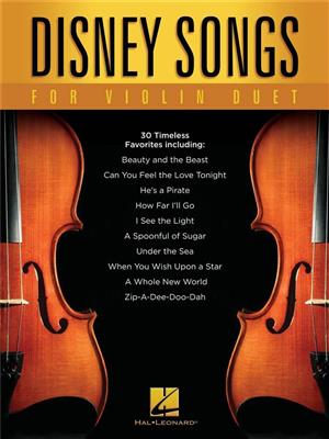Disney Songs for Violin Duet: Violin Duett