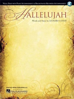 Leonard Cohen: Hallelujah - Vocal Solo/Piano Accompaniment: Gesang Solo