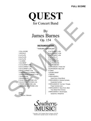 James Barnes: Quest: Orchester