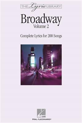 The Lyric Library: Broadway Volume II: Melodie, Text, Akkorde