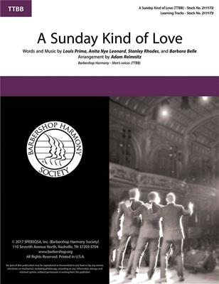 Anita Nye Leonard: A Sunday Kind of Love: Männerchor A cappella