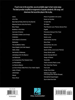 First 50 Songs: (Arr. Gary Meisner): Akkordeon Solo