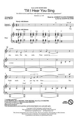 'Till I Hear You Sing: (Arr. Mac Huff): Frauenchor mit Begleitung