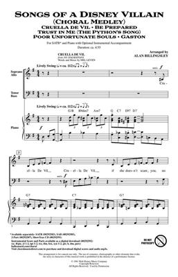 Songs of a Disney Villain: (Arr. Alan Billingsley): Gemischter Chor mit Begleitung