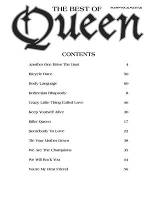 Queen: The Best of Queen: Klavier, Gesang, Gitarre (Songbooks)