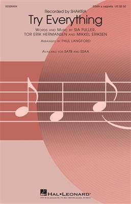 Mikkel Eriksen: Try Everything: (Arr. Paul Langford): Frauenchor A cappella