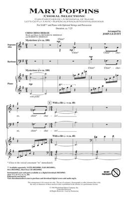 Richard Sherman: Mary Poppins: (Arr. John Leavitt): Gemischter Chor mit Begleitung
