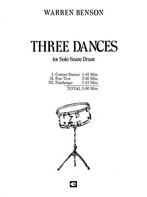 Warren Benson: Three Dances: Sonstige Percussion