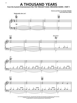 Christina Perri: A Thousand Years: Klavier, Gesang, Gitarre (Songbooks)