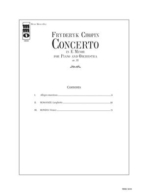 Concerto in E Minor, Op. 11: Klavier Solo