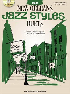 William Gillock: More New Orleans Jazz Styles Duets - Book/Audio: (Arr. Glenda Austin): Klavier Duett