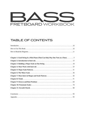 Bass Fretboard Workbook: Bassgitarre Solo