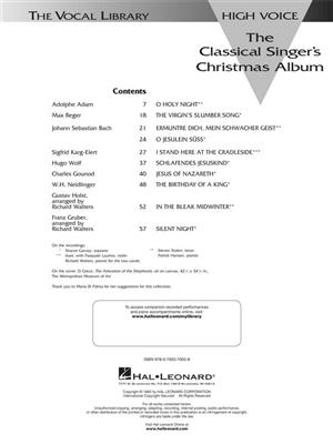 The Classical Singer's Christmas Album: Gesang Solo
