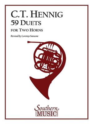 C.T. Hennig: 59 Duets: (Arr. Lorenzo Sansone): Horn Duett