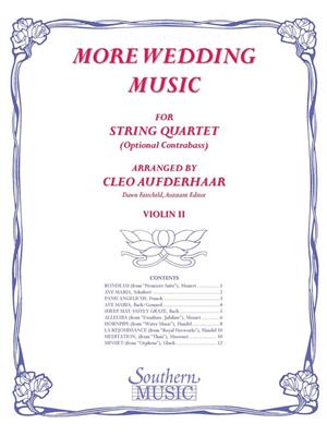 More Wedding Music: (Arr. Cleo Aufderhaar): Orchester